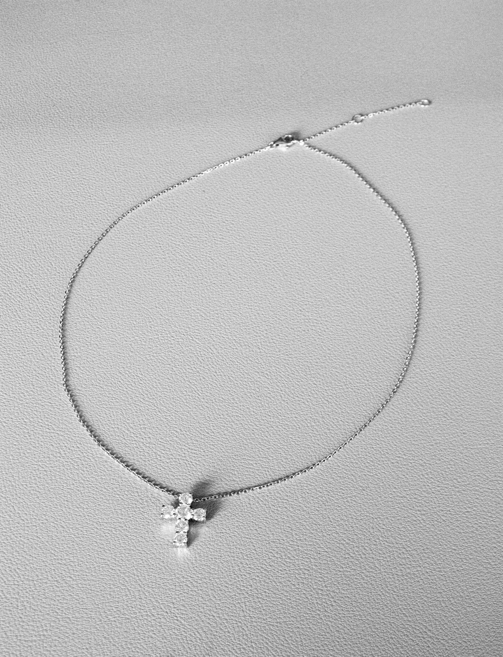 Moissanite Medium Size Cross Necklace