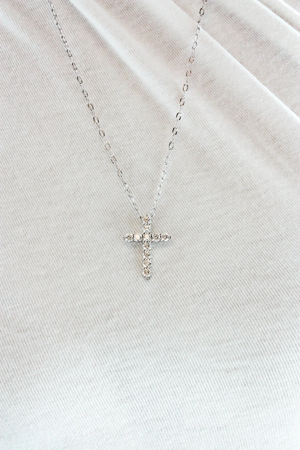 Moissanite Céleste Cross Necklace