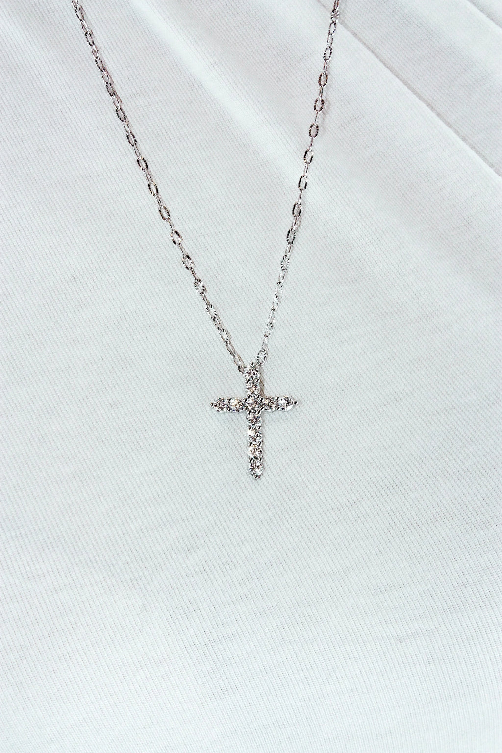 Moissanite Céleste Cross Necklace