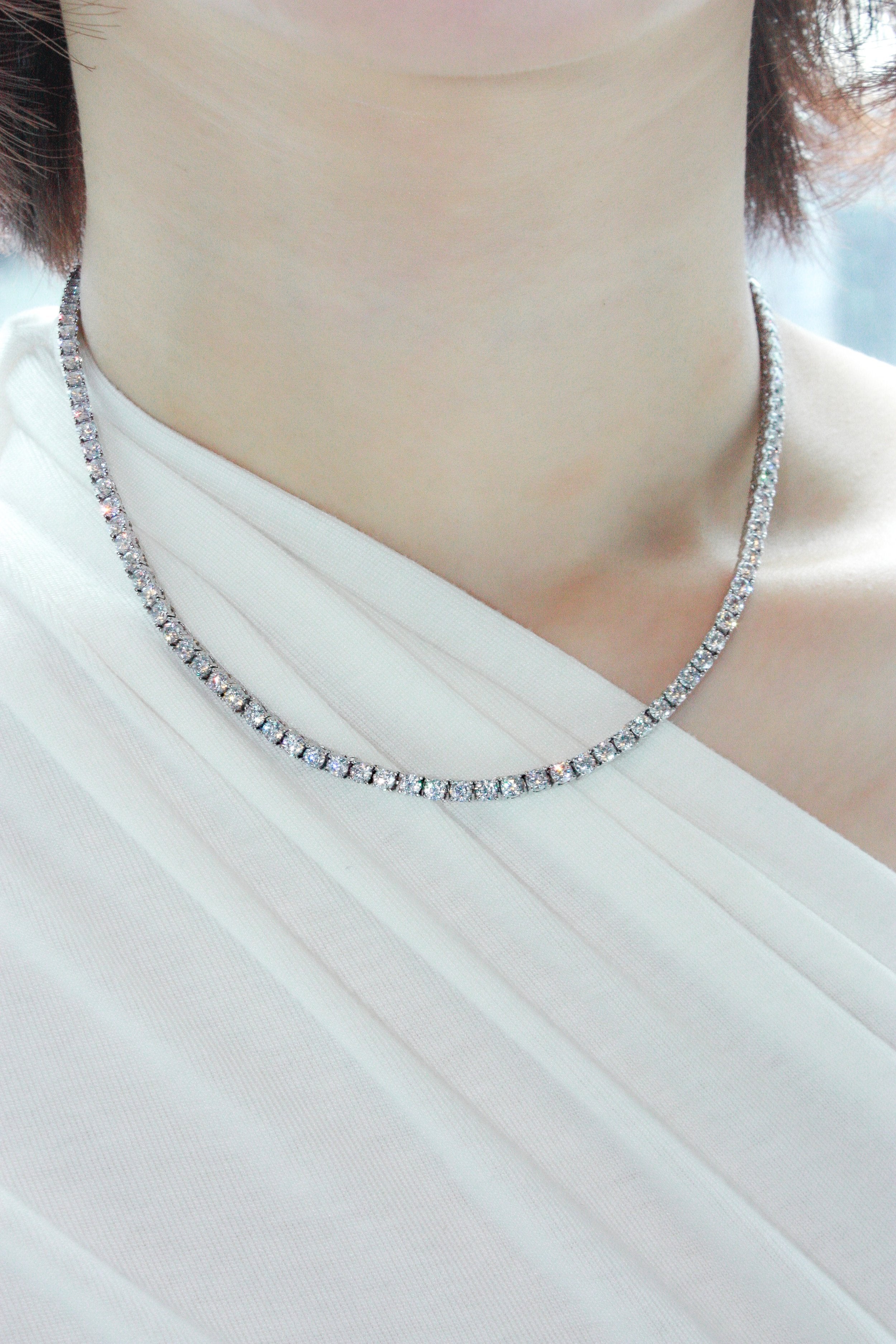 Moissanite Tennis Necklace
