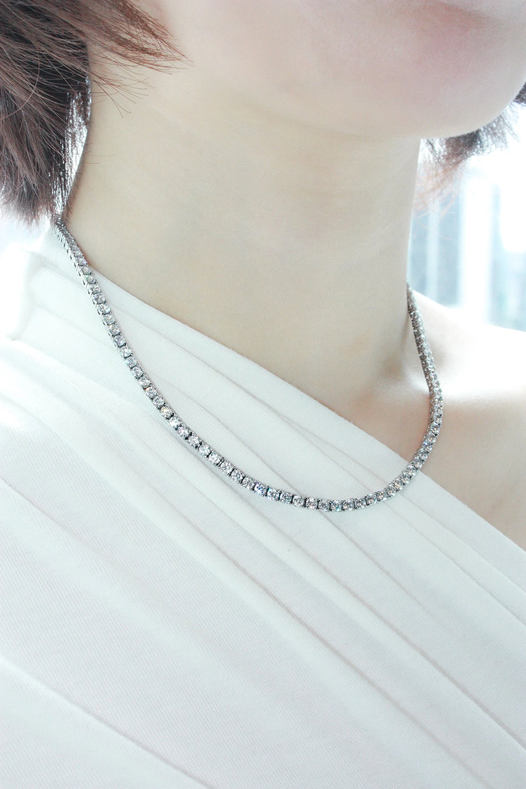 Moissanite Tennis Necklace