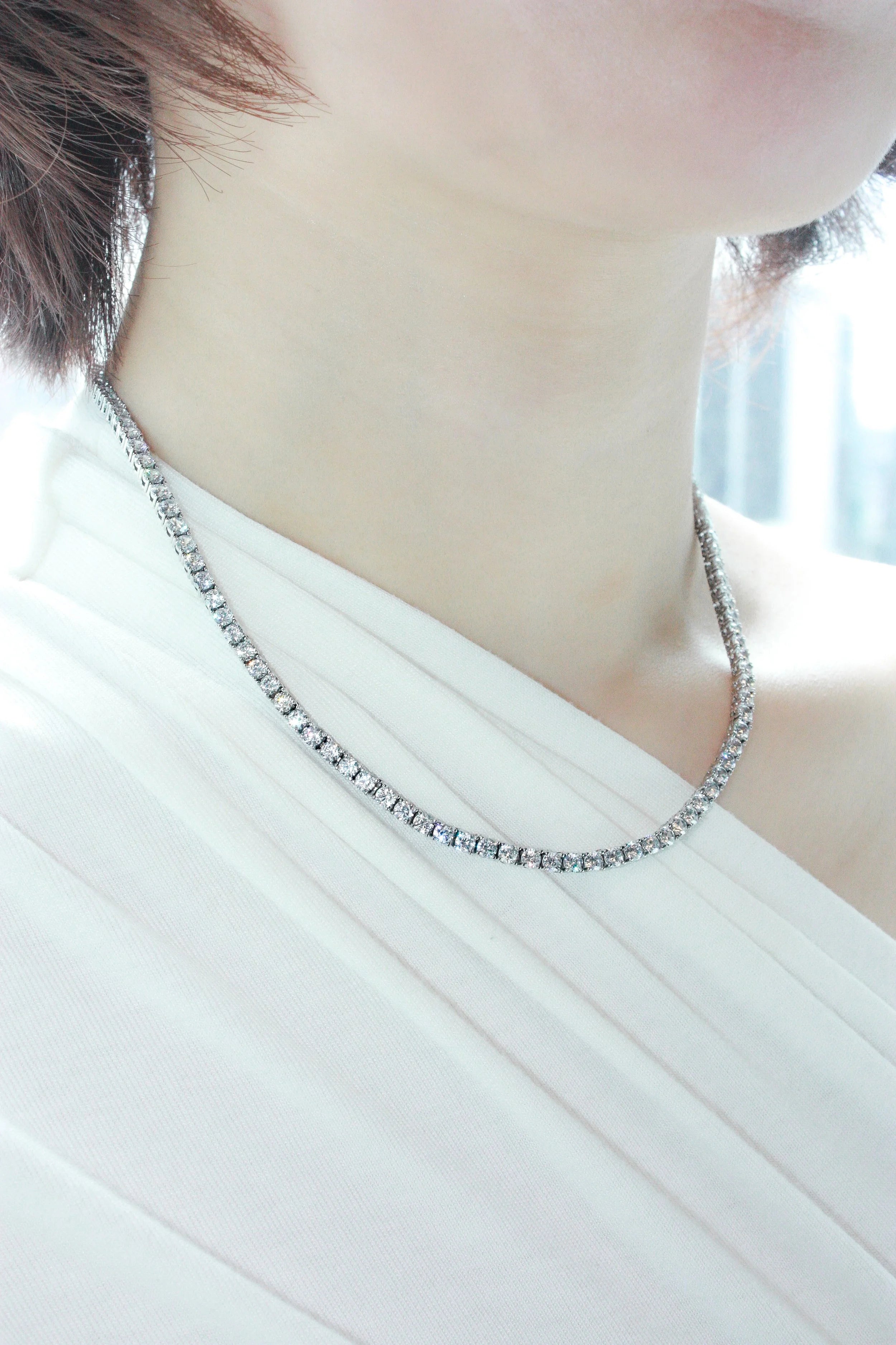 Moissanite Tennis Necklace