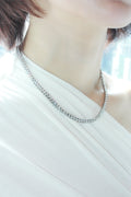 Three-Prong CZ Tennis Necklace