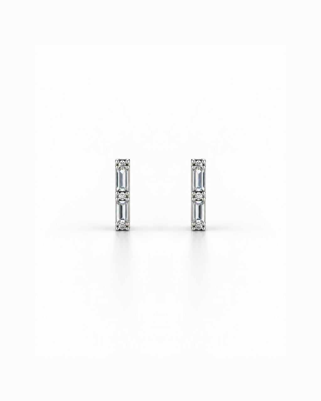 Baguette Angular Earrings