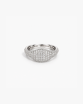 Pavé Signet Dome Pinky Ring