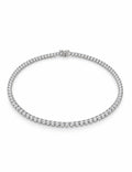 Three-Prong CZ Tennis Necklace