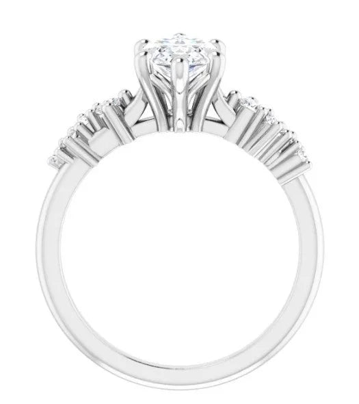 Feather Engagement Ring