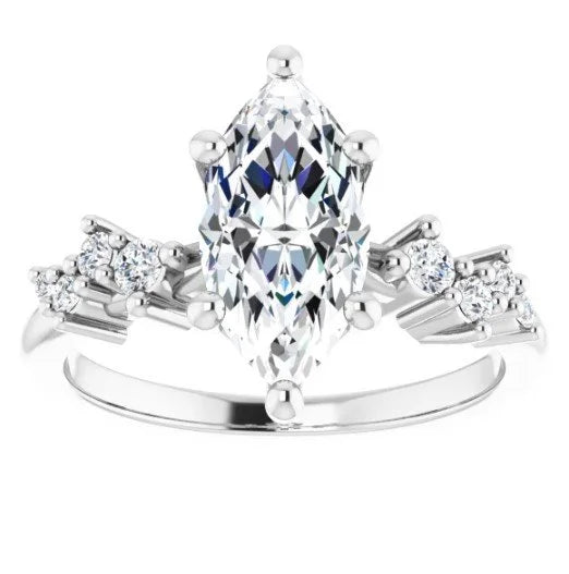 Feather Engagement Ring