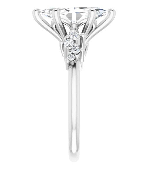 Feather Engagement Ring