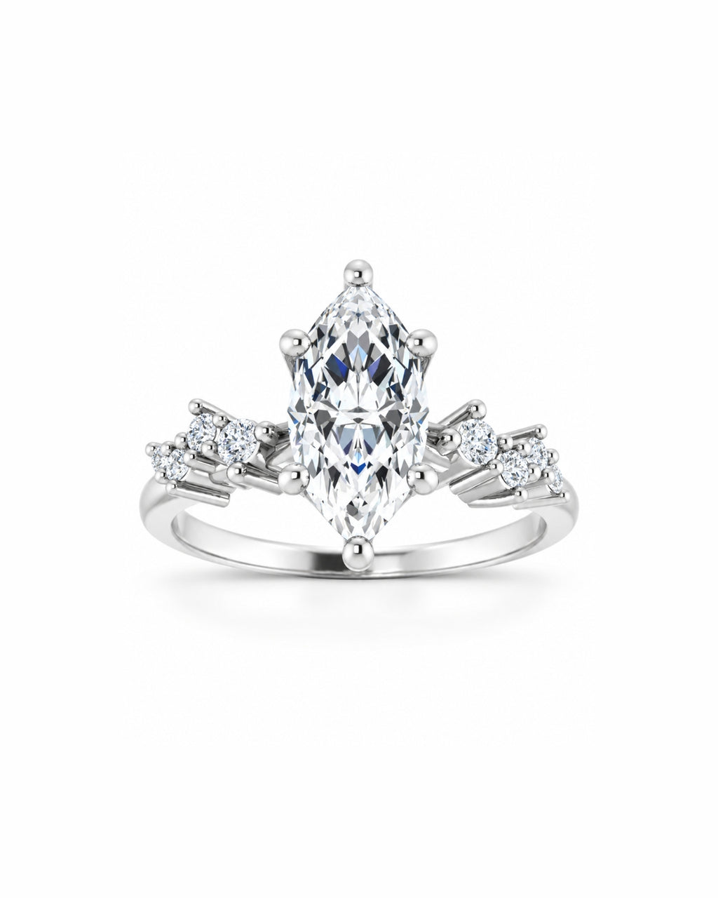 Feather Engagement Ring