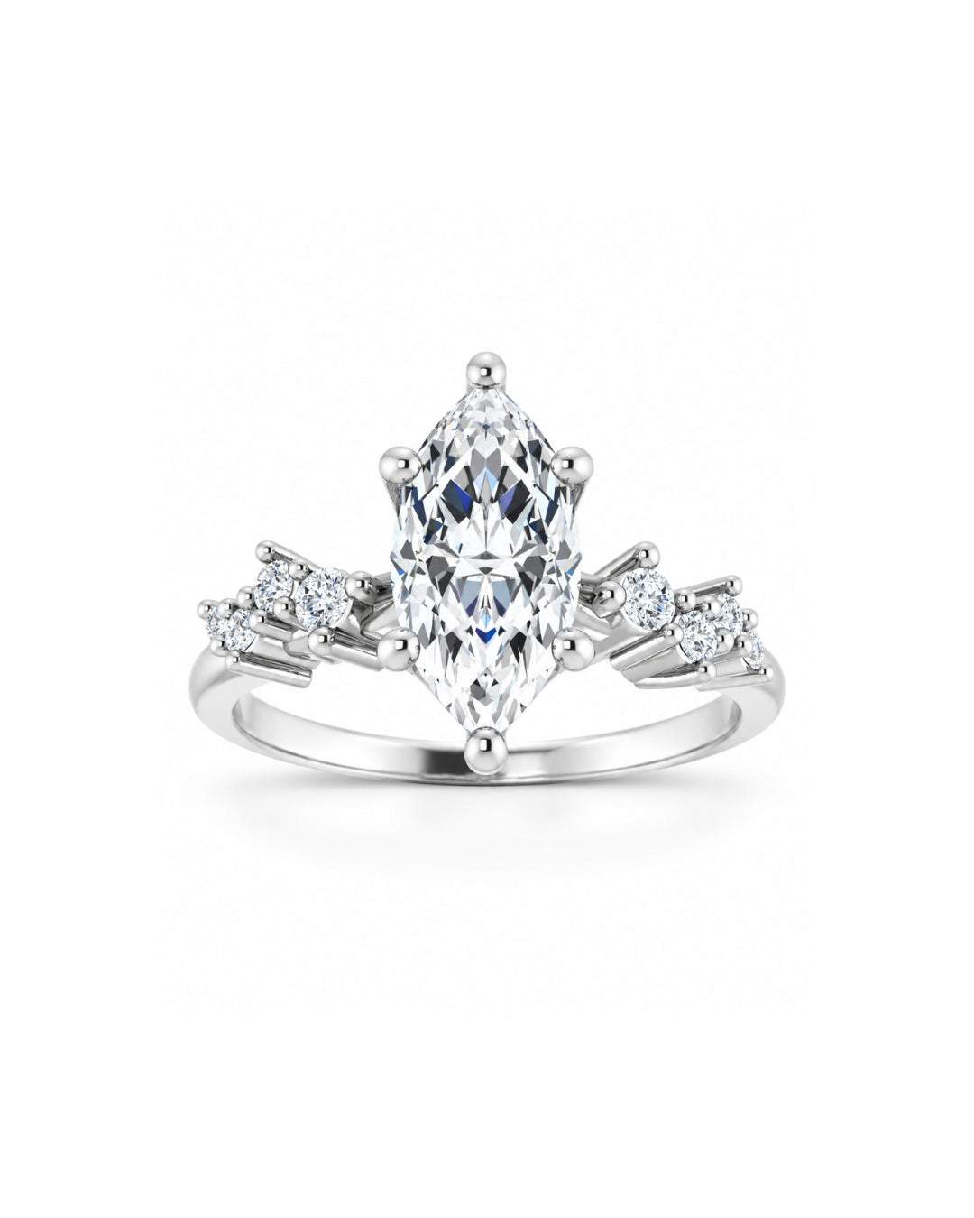 Feather Engagement Ring