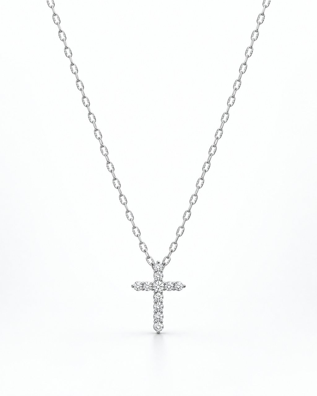 Moissanite Céleste Cross Necklace
