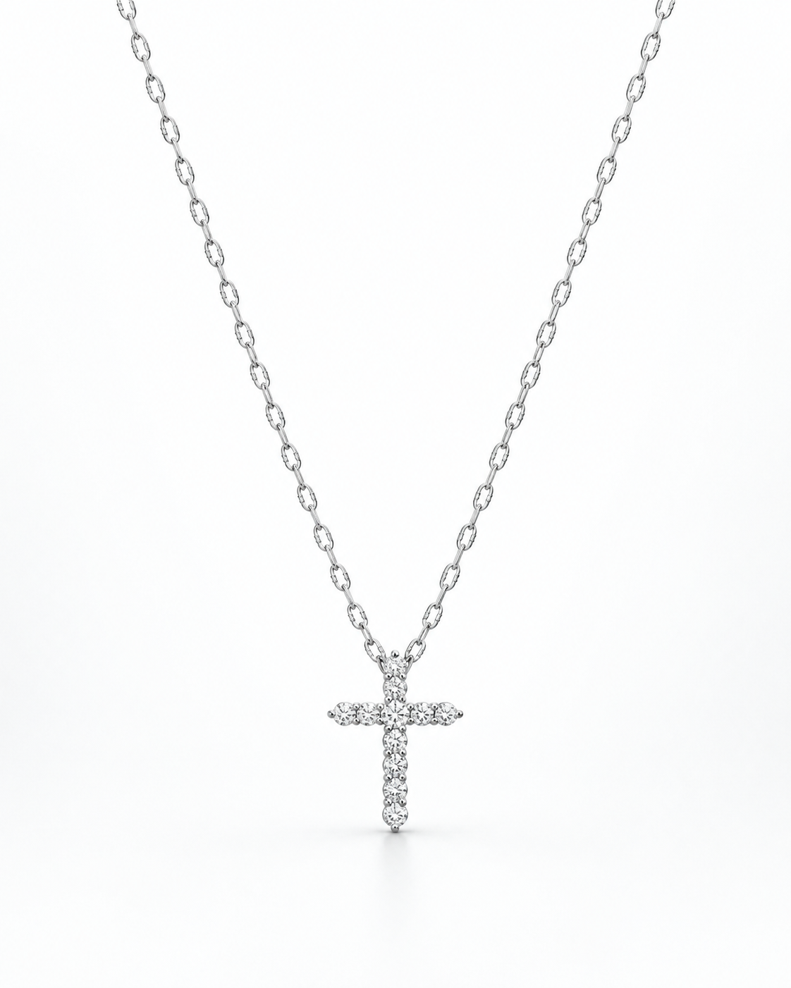 Moissanite Céleste Cross Necklace