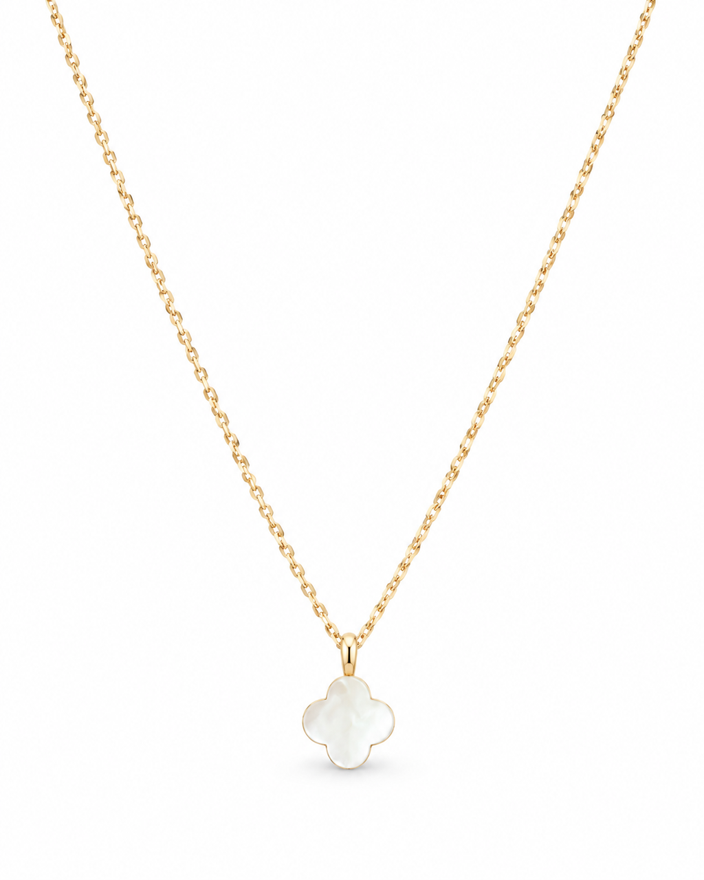 No.9: Mother of Pearl Clover Necklace