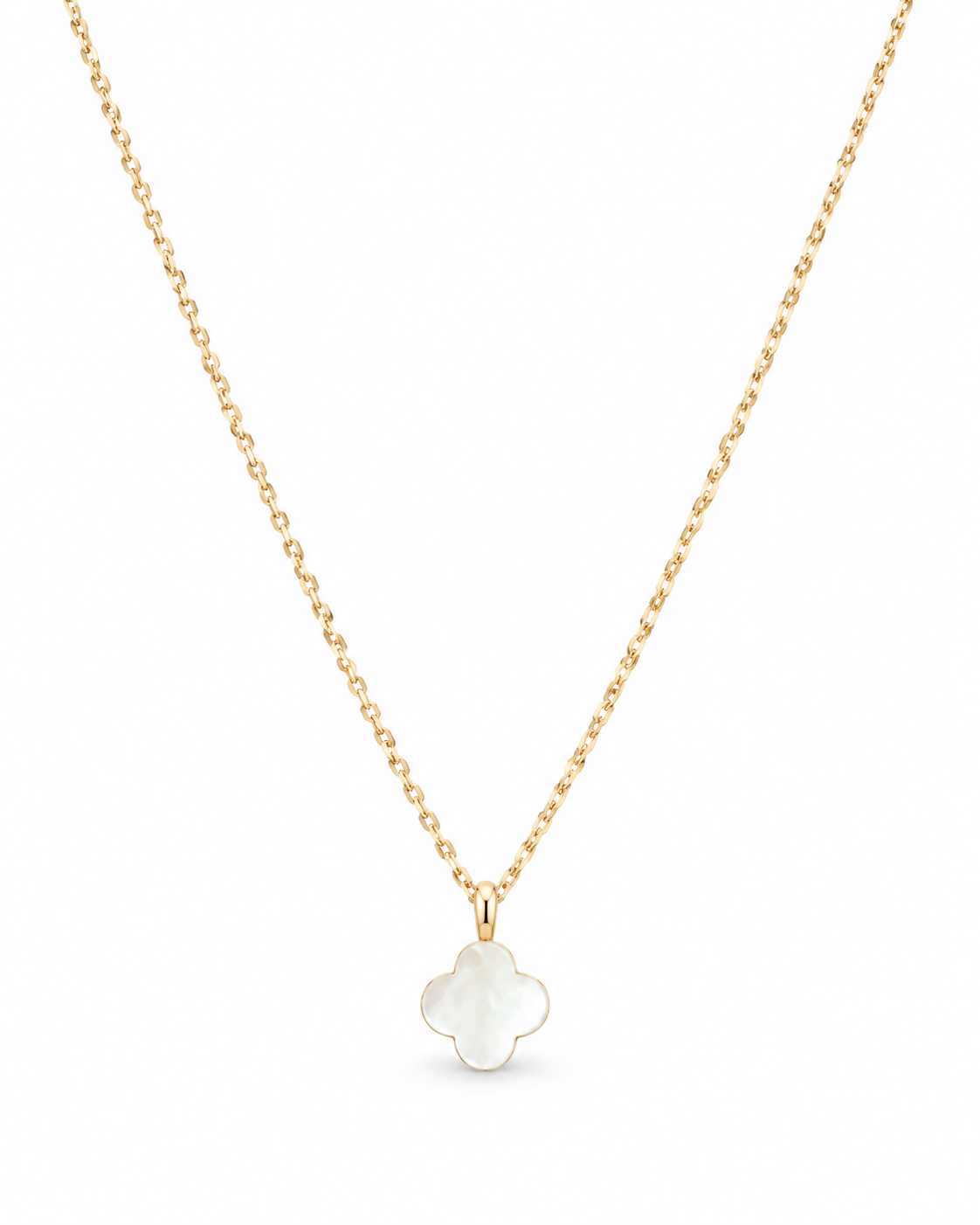 No.9: Mother of Pearl Clover Necklace