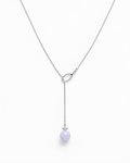 Threaded Lavender Jade Necklace