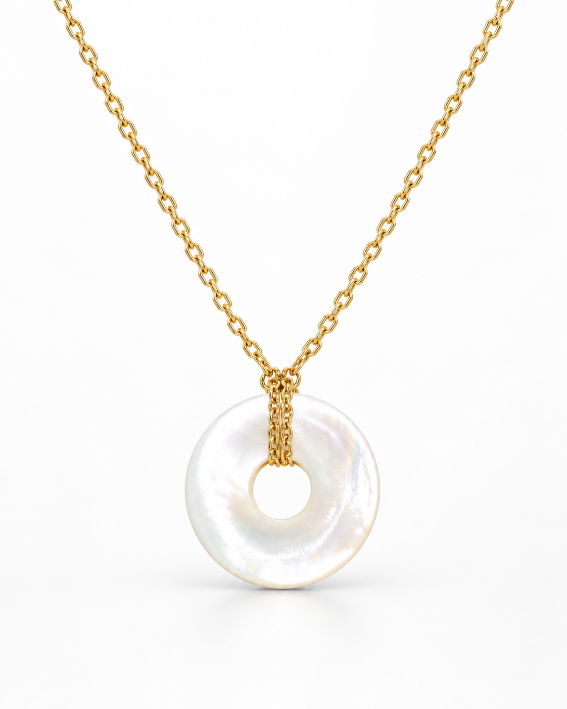 Circle of Life Mother of Pearl Pendant Necklace
