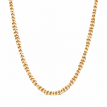 Faceted Curb Chain Necklace